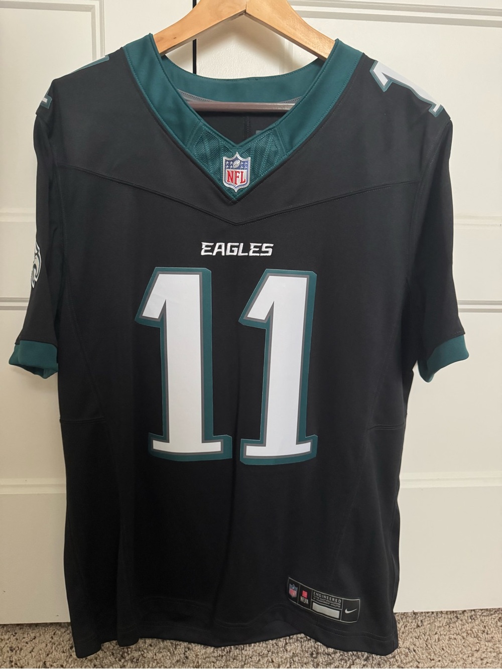 Nike AJ Brown Philadelphia Eagles Vapor F.U.S.E. Ltd Jersey - Black Alternate M